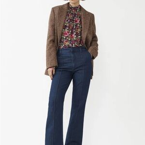 & Other Stories Dark Blue Flare Jeans